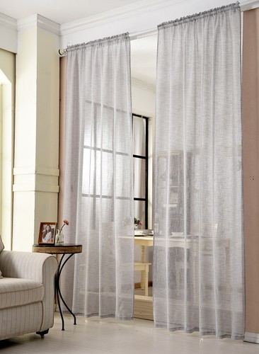 Gardine transparent leinen - gardine,