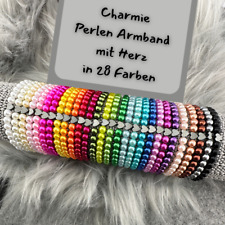 Perlenarmband Miracle Beads Effekt Magic Pearls Schmuck Herz Charm Dame Geschenk