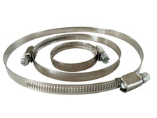 Schlauchschelle Edelstahl Schelle A2 DIN 3017 Bandbreite 9mm 8mm - 300mm W4