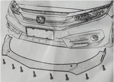 Für Frontspoiler frontsplitter vorne spoiler schwert lippe V für Hyundai S Coupe