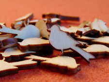 10 Holzvogel Vogel Meise Streudeko Basteln Kartengestaltung Holz Sperrholz Natur