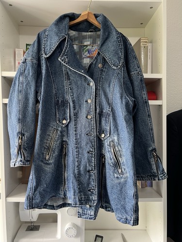Vintage 90s jeansjacke - jeansjacke, denim