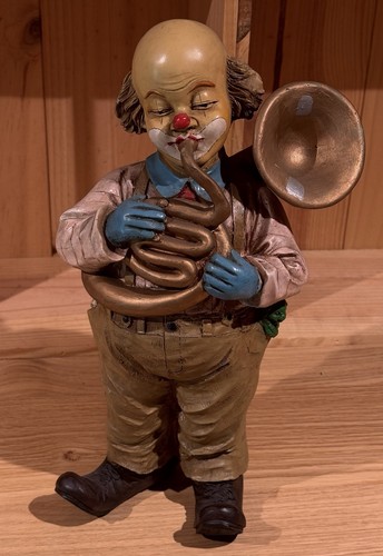 Clown figur vintage musiker - vintage,