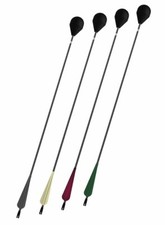 Rundkopfpfeil - schwarzer Schaft - Larp-Pfeil mit Sicherheits-Rundkopf und