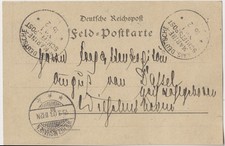 Feld-Postkarte 1903 Puerto