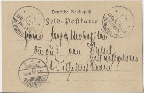 Feld postkarte 1903 puerto - feld-postkarte,
