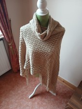 Feffinger Poncho Beige Strick