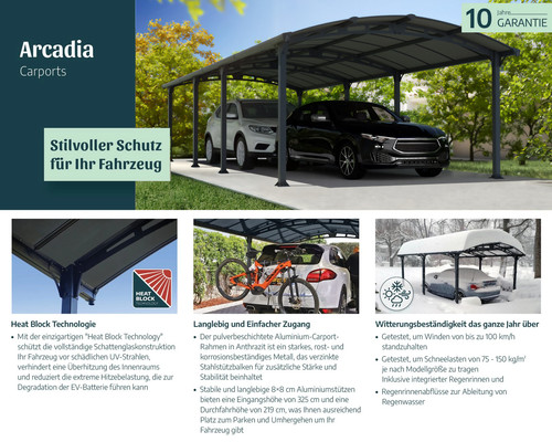 Carport arcadia 8500 - carport,