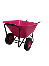 Hofkarre 280 L, pinke Mulde, 2Rad Schubkarre, Pferdekarre, Großmuldenkarre
