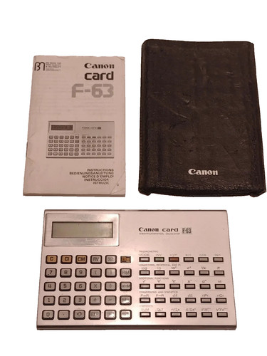 Vintage canon card 63 - canon,