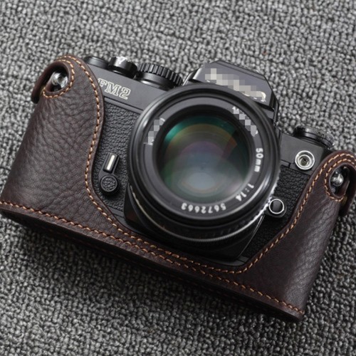 Genuine leather half - leather, case