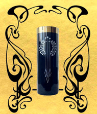 Wiener Secession Josef Hoffmann by Gallauner Wien Jugendstil Glasvase Pokal 1915