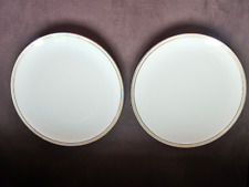 2 x Suppenteller Thomas Geschirr blau/grau gold Rheinland Goldrand Teller 22,5cm