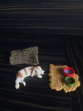 Schleich Hase Kaninchen Mit Zubehör Fressnapf Baumstumpf