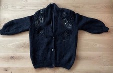Schwarze Mohair Jacke