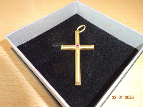Gold anhänger 585 kreuz - gold,