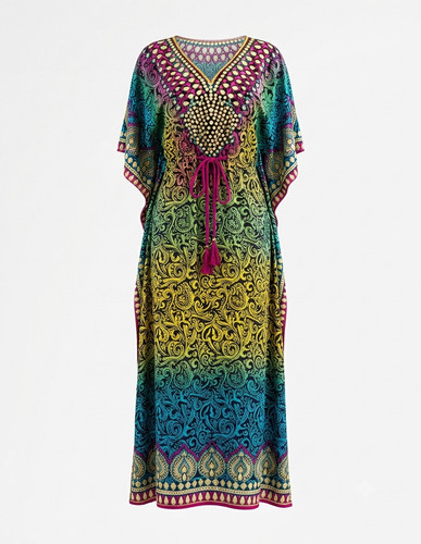 Kaftan maxikleid damen - kaftan,