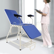Gynäkologischer Stuhl Blau Gyn Stuhl Untersuchungsstuhl Behandlungsstuhl 150kg