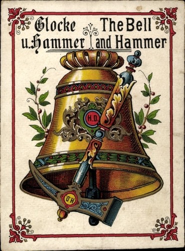 Glocke und hammer - und,