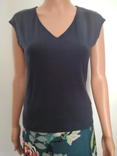 FOXS Mode Kurzarm Shirt Damen Civana Gr. EU 36, Schwarzblau, NEU, UVP 69,00€