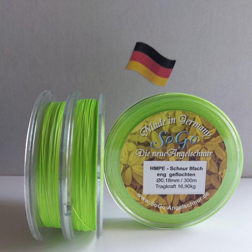 Angelschnur geflochten 8fach - angelschnur/geflochten/, 8fach/