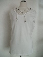  CAVITA - attraktives  weißes Shirt Gr. 42  mit EXTRAS NEU