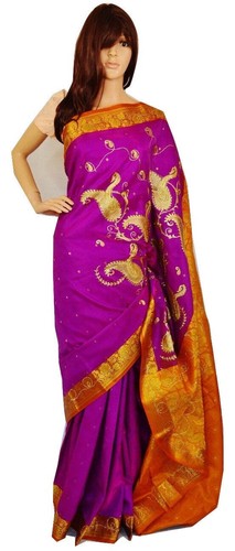 Seidensari banaras fuchsia - seidensari,