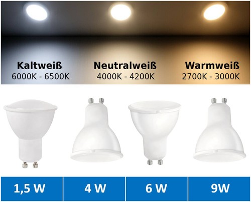 Gu10 led spot lampe strahler - gu10,