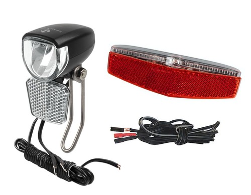 Wave fahrrad beleuchtung set - m-wave,