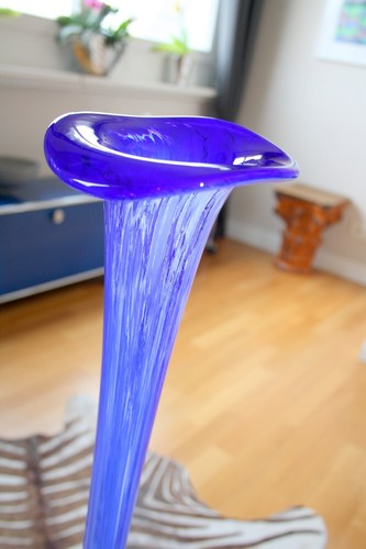 Große italienische glas vase - italienische,
