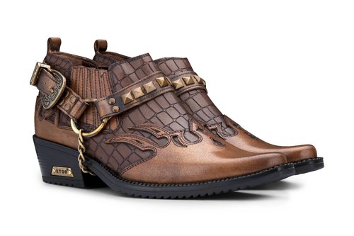 Herren leder cowboy - leder,