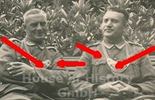 134717, Foto Feldgendarmerie, Feldwebel + Unteroffizier, Ringkragen Kettenschild