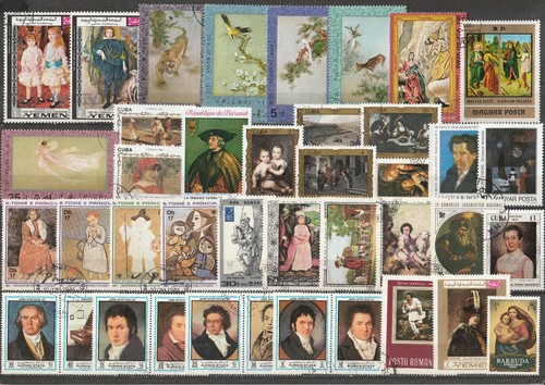 Kunst lot mit marken - lot,