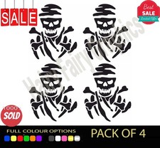 4x DAKAR Vinyl Aufkleber Abziehbild Auto Fenster Stoßstange Rennen Lackierung Mod Sponsor Grafik