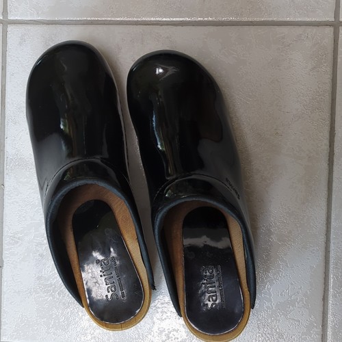 Sanita damen clogs lackleder - damen,