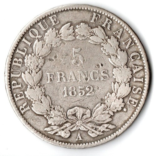 Francs 1852 frankreich - 5, a