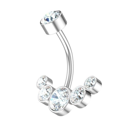 Bauchnabelpiercing zirkonia - bauchnabelpiercing, *zirkonia