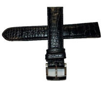 Leder Armband Joop Bandanstoß 20 mm Schwarz Kroko Optik  252010+SJ
