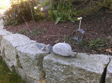 Dekoschnecke aus Edelstahl und