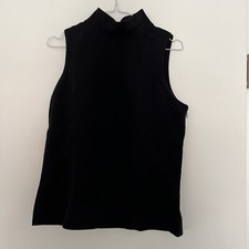 Courrèges Paris Damentop Schwarz 38