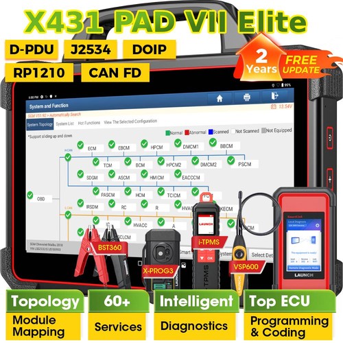 Launch x431 pad vii - pad, elite