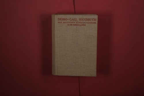 396361 georg dehio handbuch - 396361,