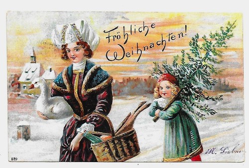 Alte postkarte fröhliche - postkarte,