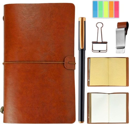 Notizbuch leder vintage - a6,