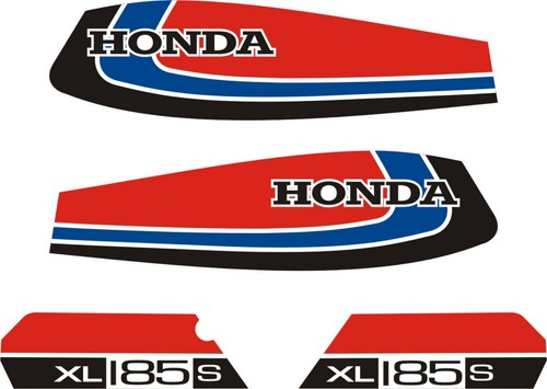 Honda xl185s aufklebersatz - honda,