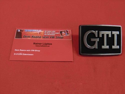 Golf gti typenschild - golf,