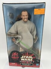 Vintage 1999 Star Wars 12" Episode 1 Qui-Gon Jinn Lichtschwert Tatooine Poncho