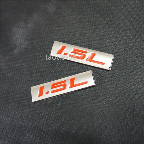 2pcs chrome red silver - chrome, 1.5l