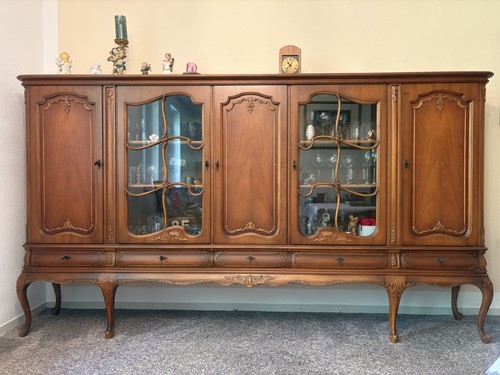 Highboard nussbaumfarben - highboard,