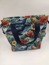 handgenähte Handle Bag Projekt Tasche Gr. M - Maritim Walfisch